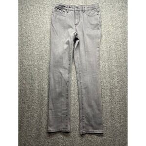 Charter Club Jeans Womens 4 Grey LeStretch Denim Lexington Straight Leg